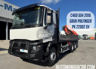 RENAULT C460 EURO6 6X4 07/2016 C/GRUA PALFINGER PK 22002EH RETARDER E REDUÇÃO AOS CUBOS