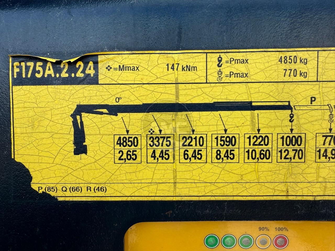 TRATOR VOLVO FM13 460 EURO6 4X2 2015 RETARDER GRUA FASSI A175